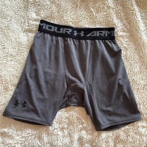 Men’s Under Armour Compression Shorts Gray Medium